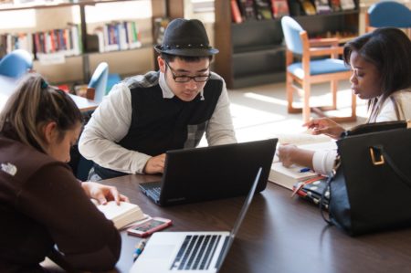 Information Systems and Technology students at Manor College in Jenkintown, Pennsylvania