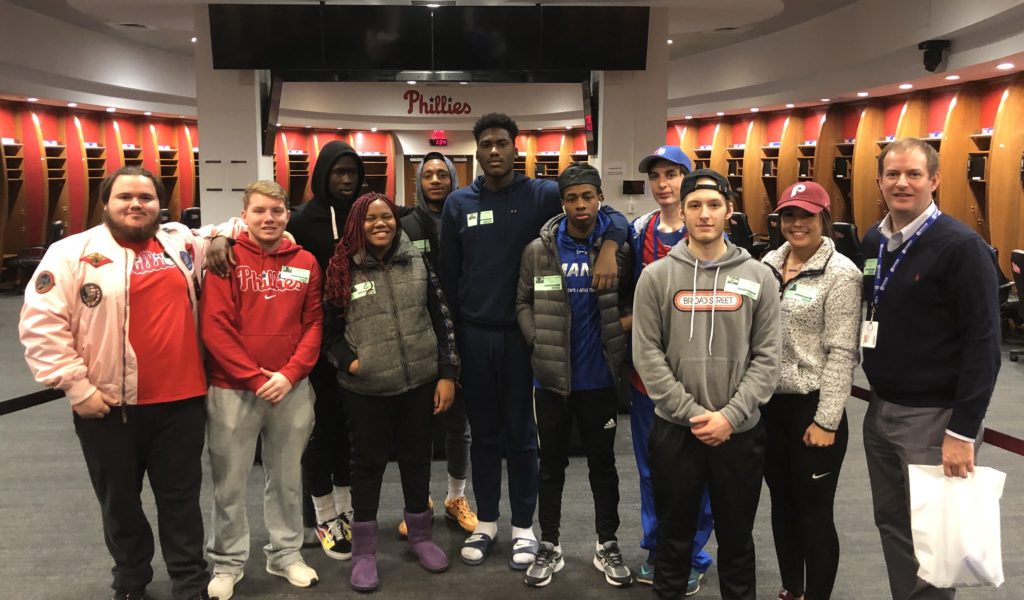 Sports Management Majors Get Behind the Scenes Look at Citizens Bank