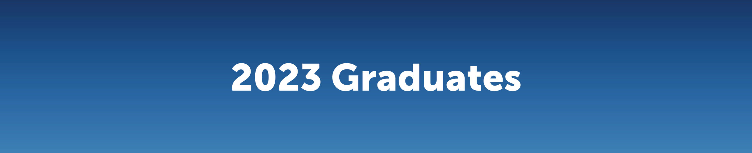 webpage headers - 2023 graduates