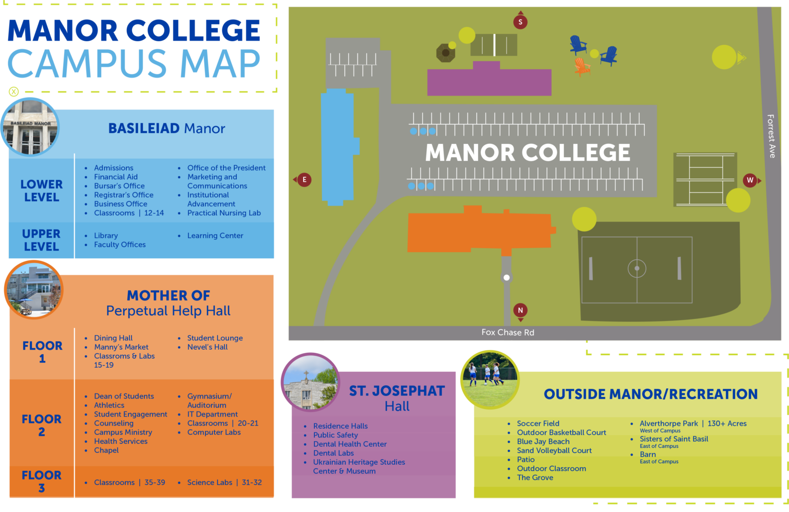 Campus Map Manor College