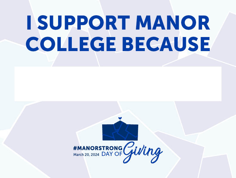 Day of Giving Write-on graphics 2024 I SUPPORT MANOR BECAUSE