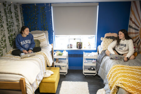 Students in the Manor dorm.