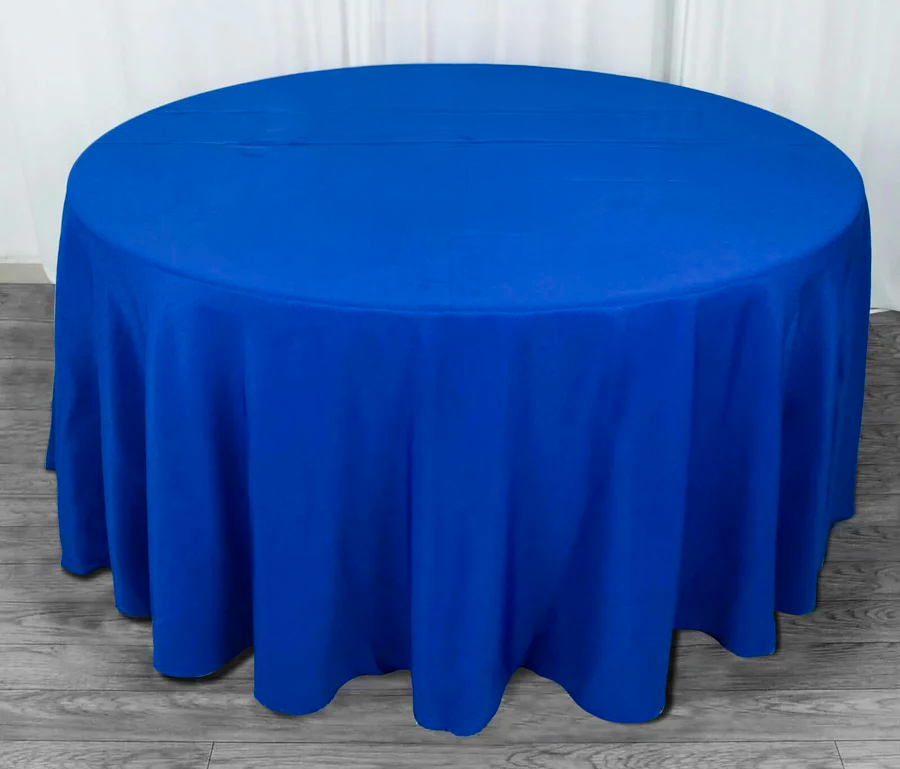 136 Round Tablecloth - Royal Blue