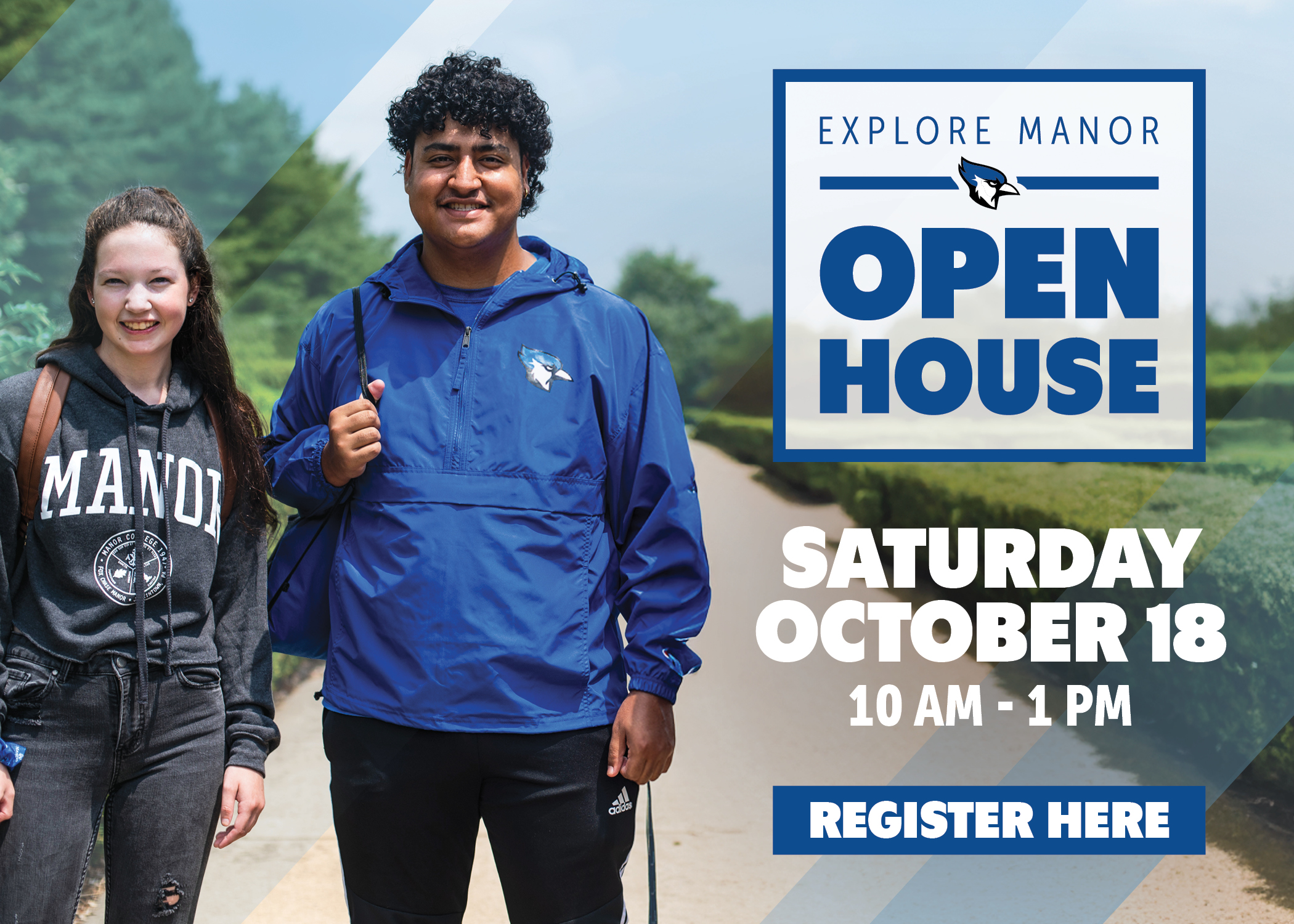 Explore Manor Open House on Saturday October 18 10am-1pm Register Here